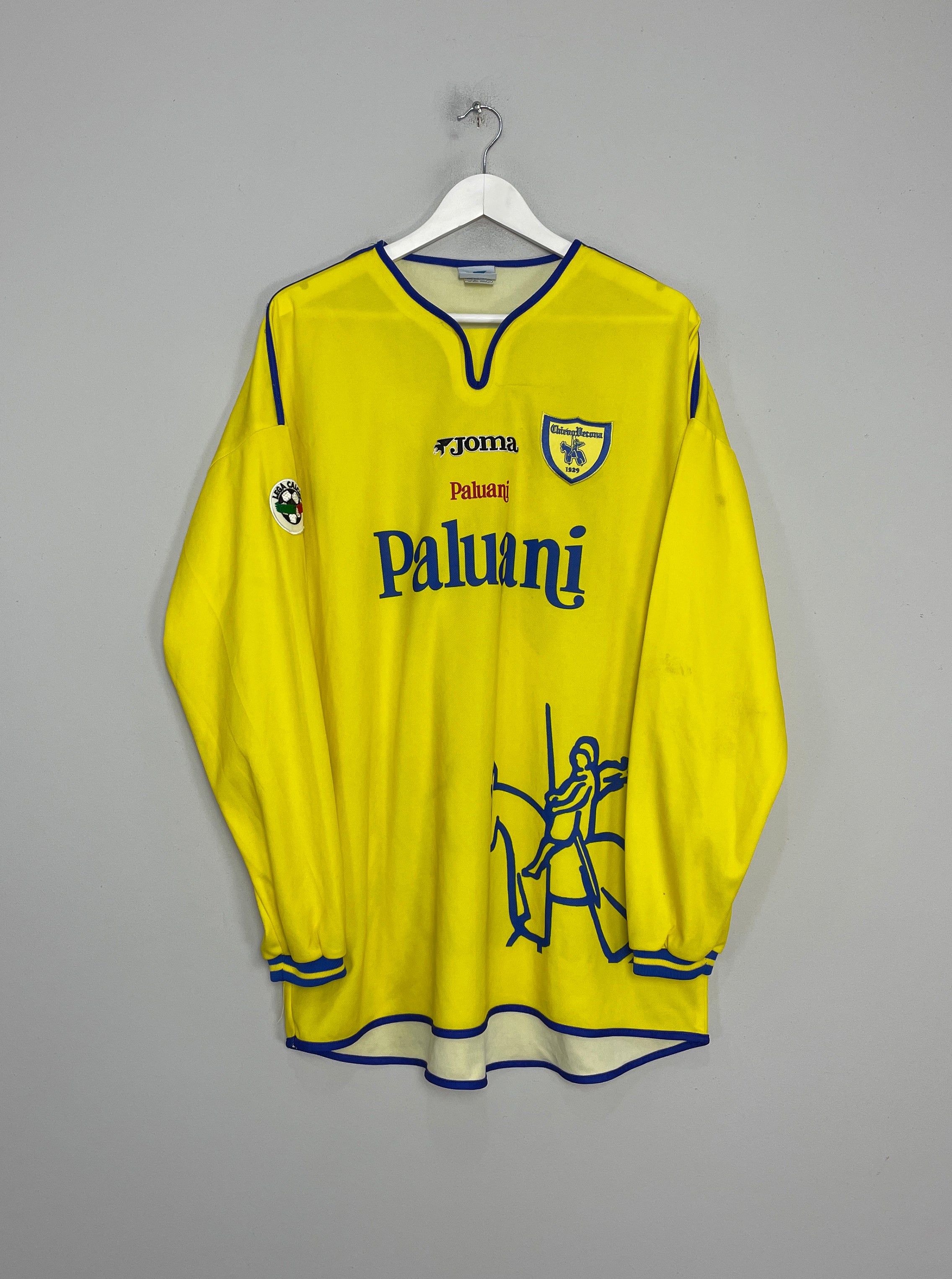 2001/02 CHIEVO D'ANNA #94 L/S HOME SHIRT (XL) JOMA