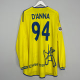 2001/02 CHIEVO D'ANNA #94 * MATCH ISSUED* L/S HOME SHIRT (XL) JOMA