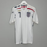 2007/09 ENGLAND BECKHAM #7 HOME SHIRT (M) UMBRO