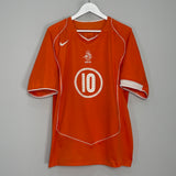 2004/06 NETHERLANDS V.NISTELROOY #10 HOME SHIRT (L) NIKE