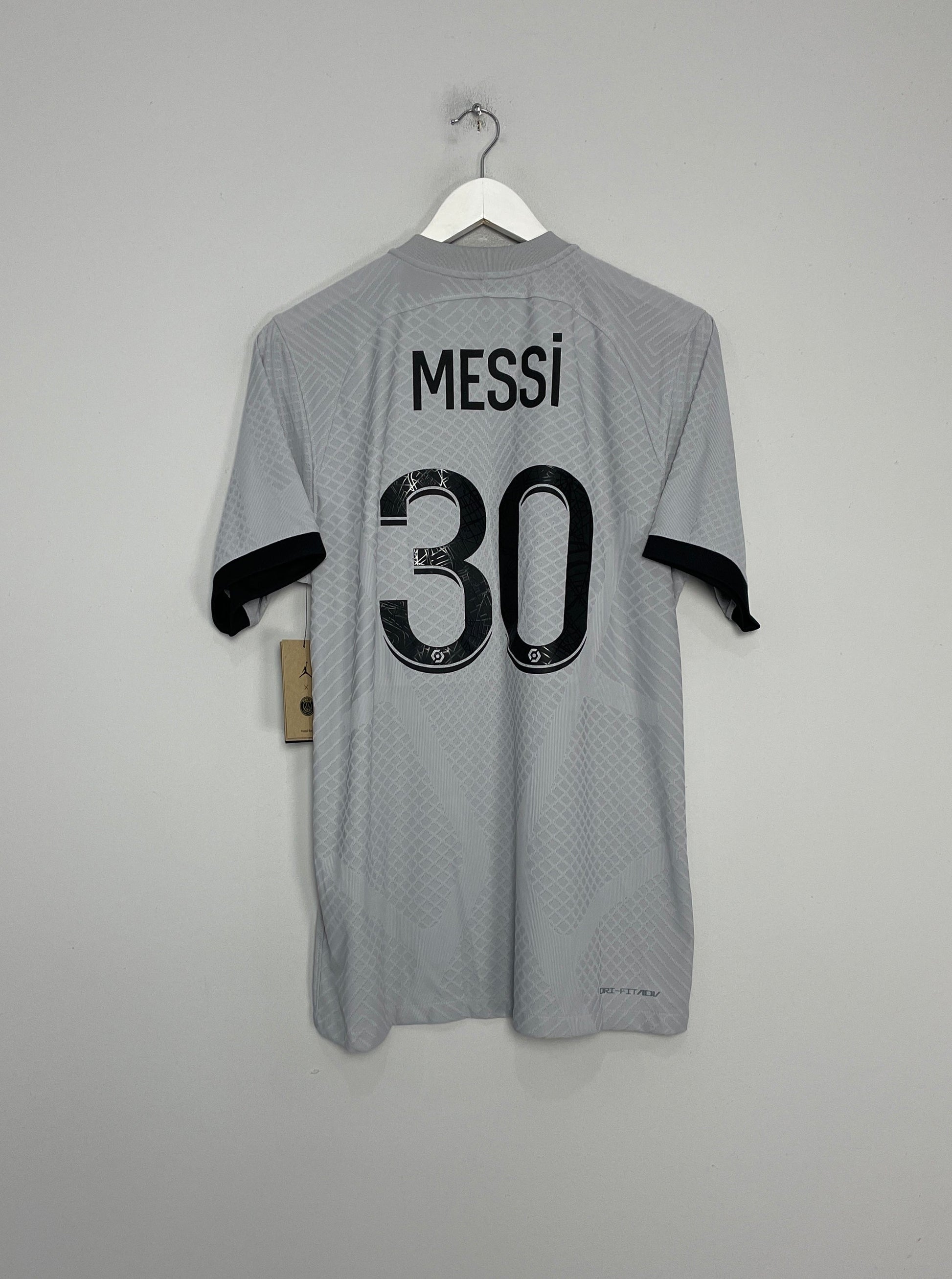 2022/23 PSG MESSI #30 *BNWT* PLAYER ISSUE AWAY SHIRT (M) JORDAN