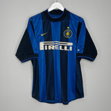 2000/01 INTER MILAN RONALDO #9 HOME SHIRT (M) NIKE