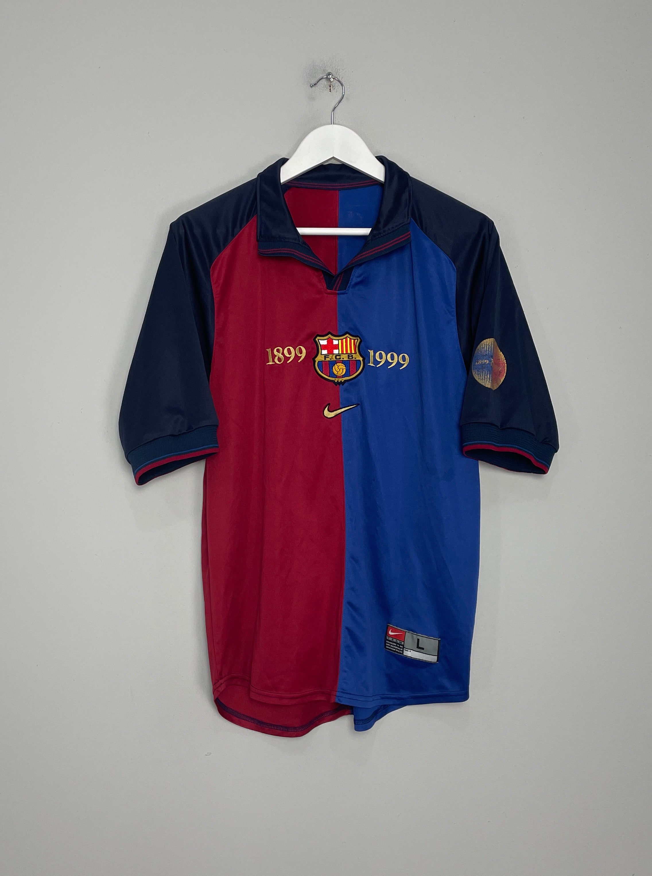 1999/00 BARCELONA *CENTENARY* HOME SHIRT (L) NIKE