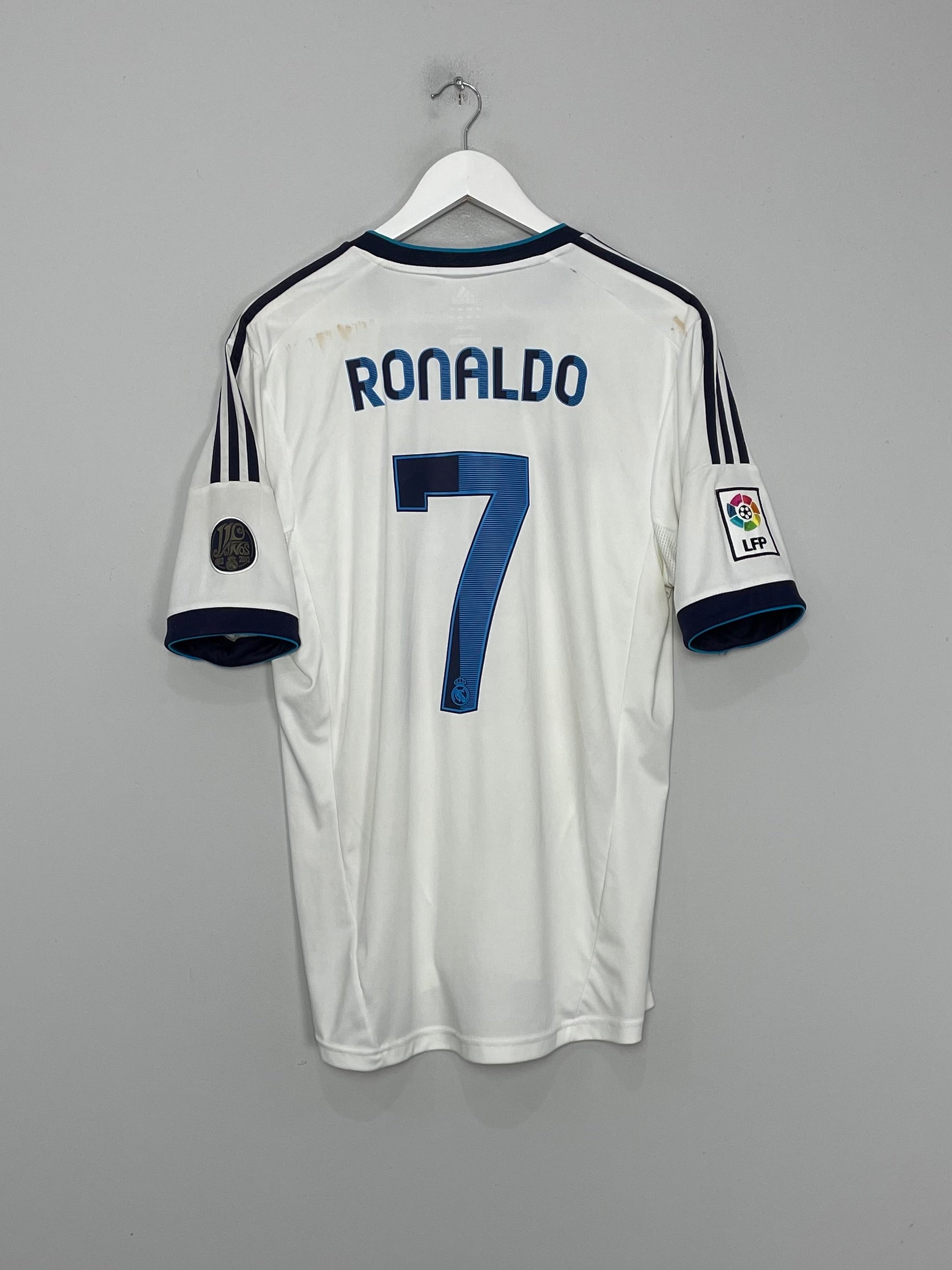 2012/13 REAL MADRID RONALDO #7 HOME SHIRT (L) ADIDAS