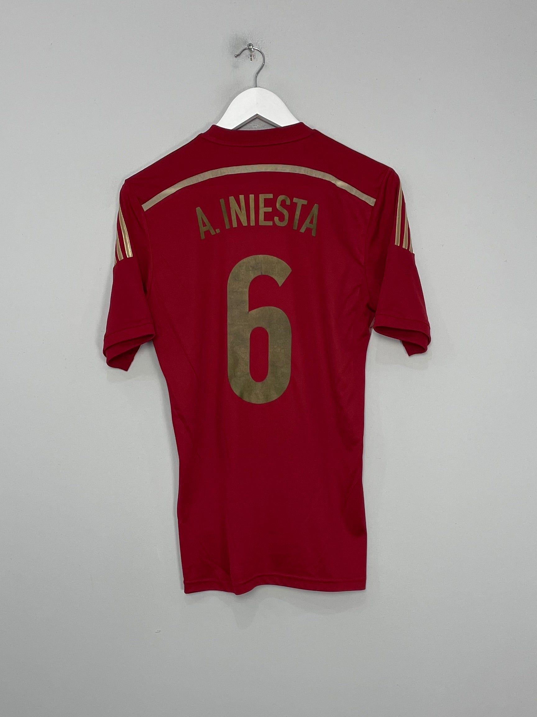 2013/15 SPAIN A.INIESTA #6 HOME SHIRT (S) ADIDAS