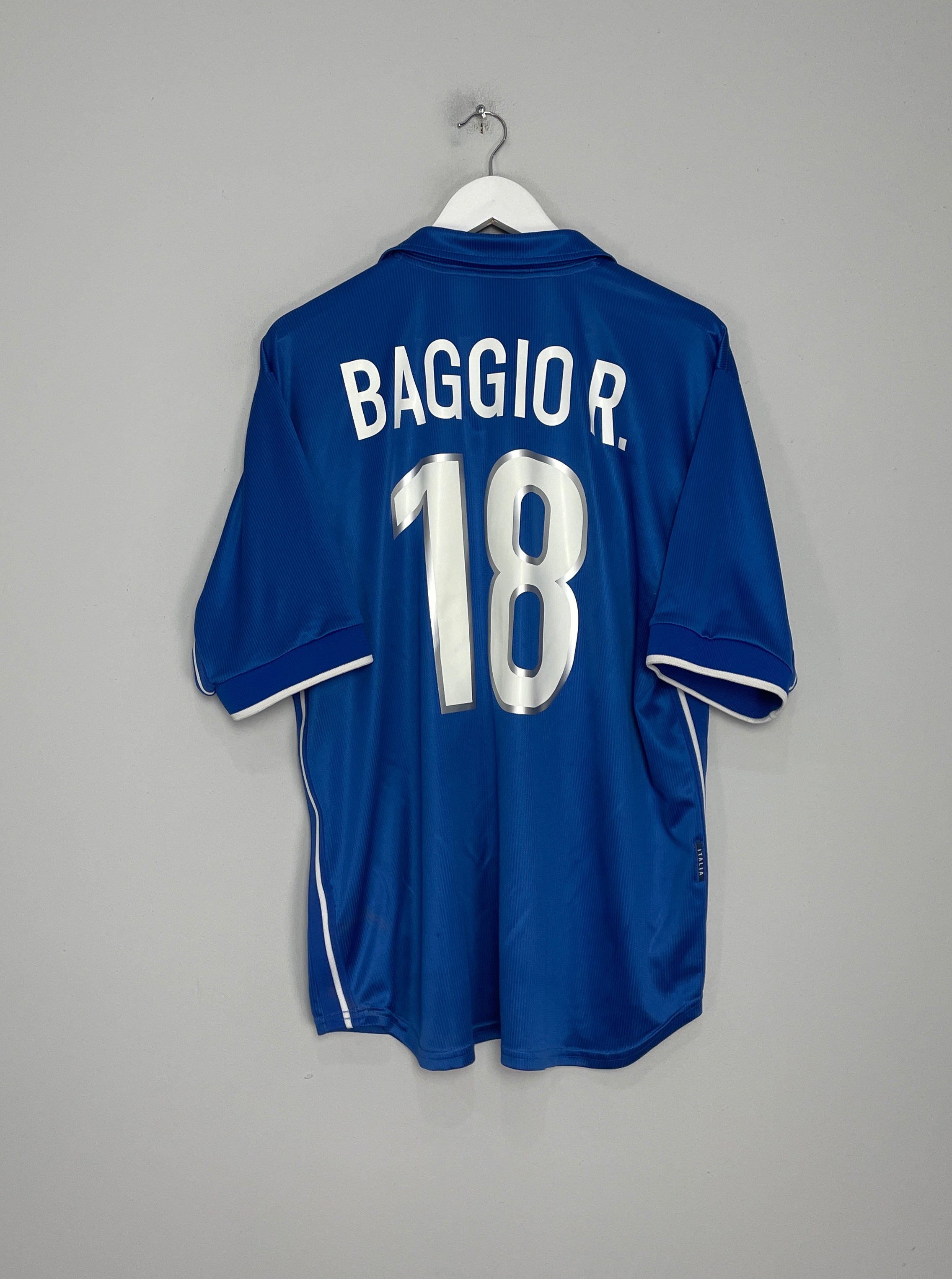 1997/98 ITALY R.BAGGIO #18 HOME SHIRT (XL) NIKE