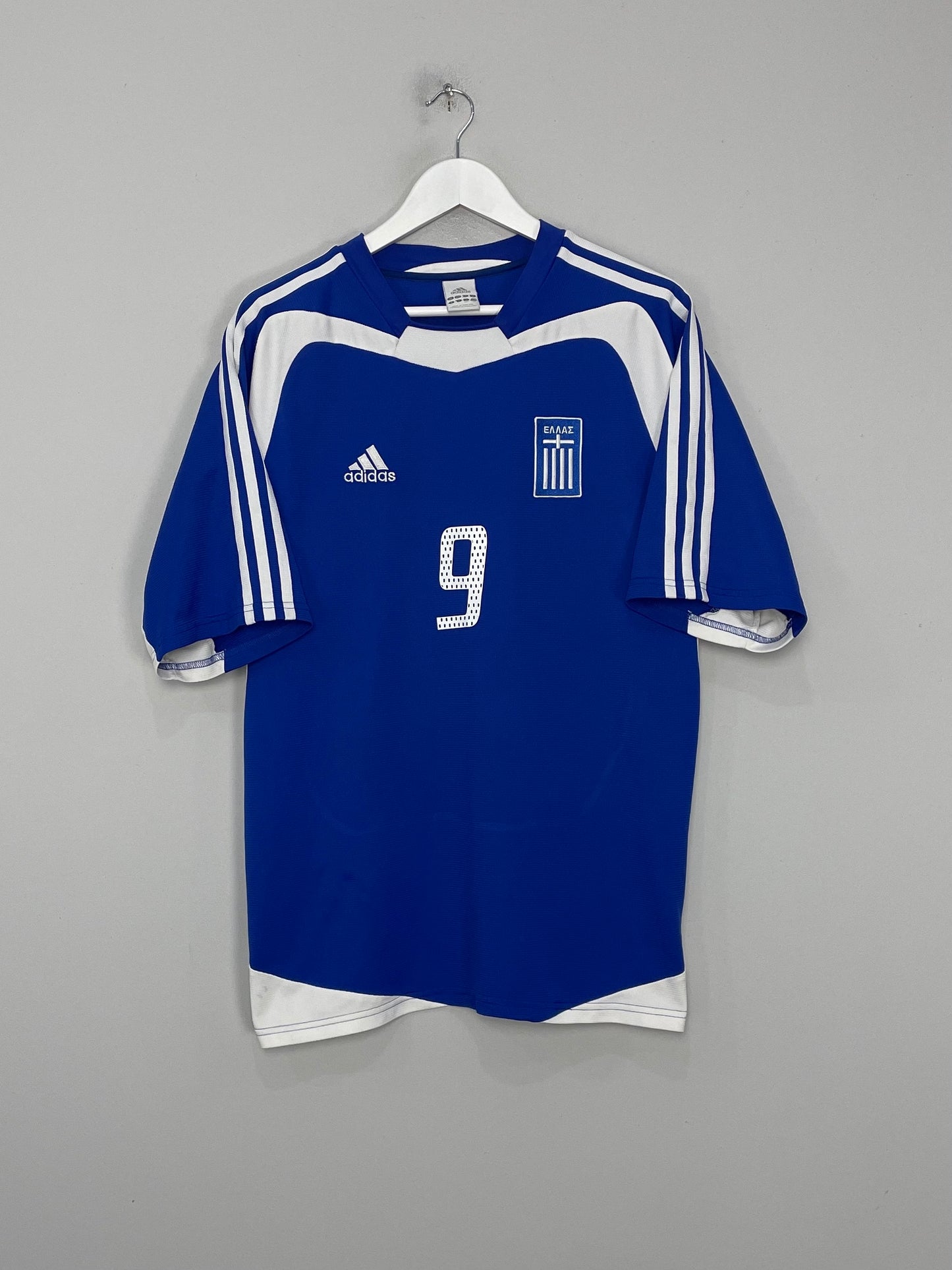 CULT KITS - 2004/06 GREECE CHARISTEAS #9 HOME SHIRT (L) ADIDAS – Cult Kits