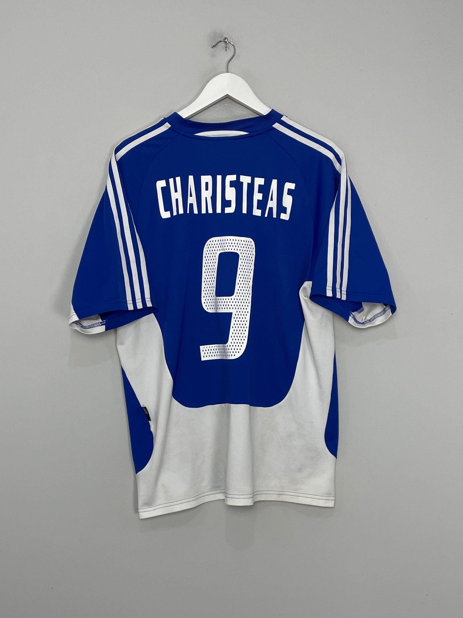 2004/06 GREECE CHARISTEAS #9 HOME SHIRT (L) ADIDAS