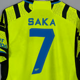 2023/24 ARSENAL SAKA #7 AWAY SHIRT (M) ADIDAS