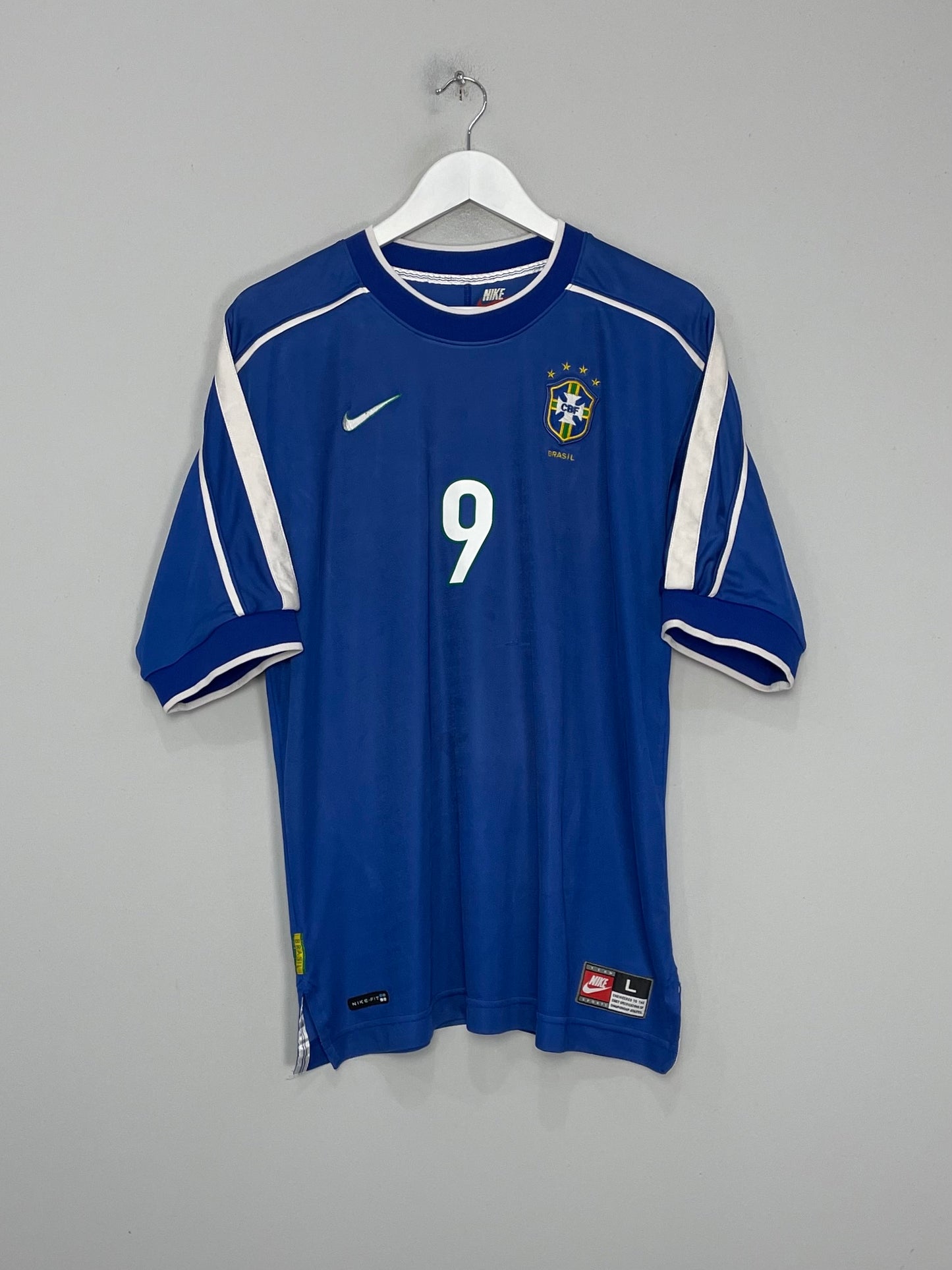 Ronaldo Nike Brazil 2004 Away Soccer Jersey Shirt L