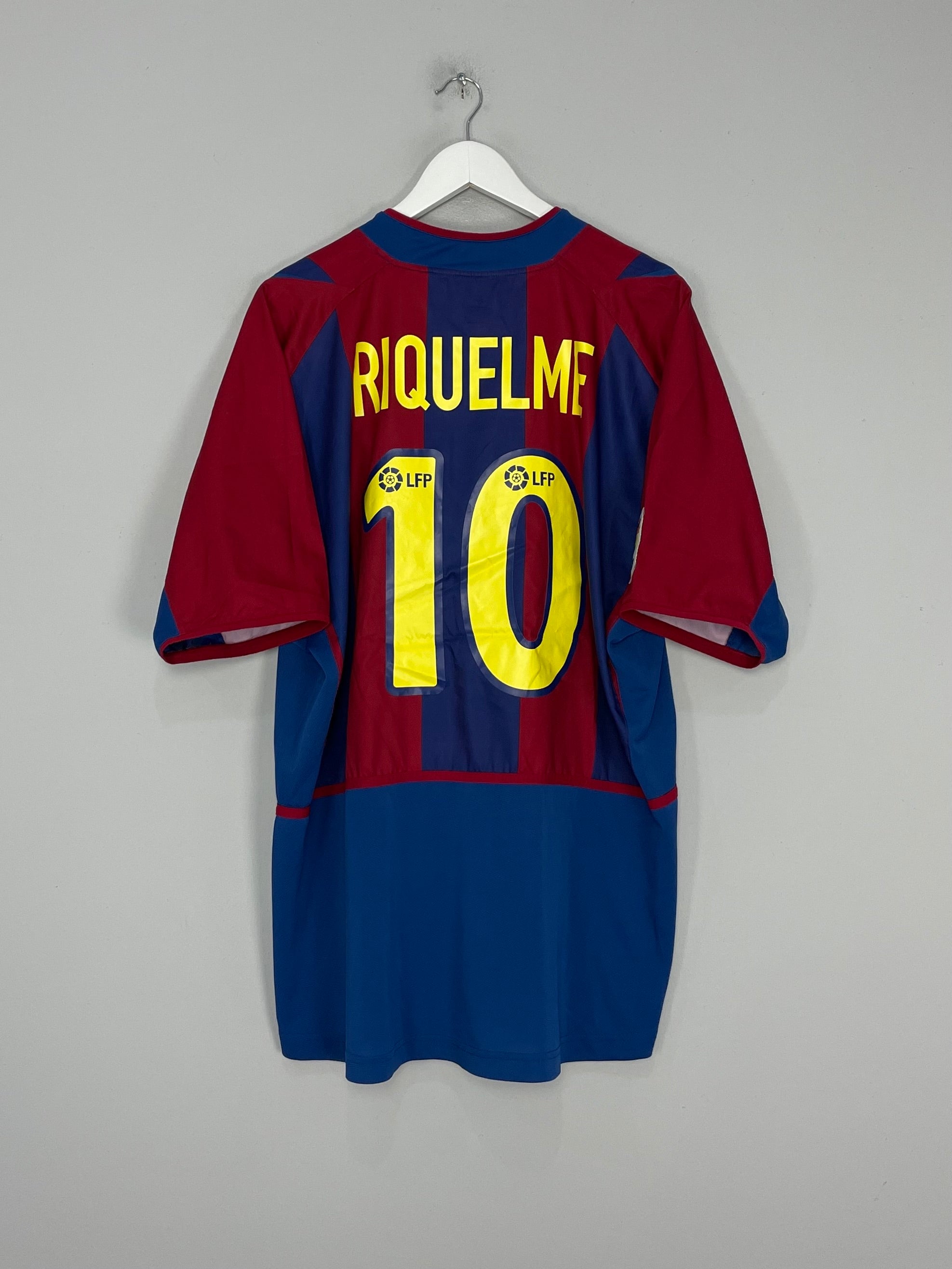 2002/03 BARCELONA RIQUELME #10 HOME SHIRT (XL) NIKE