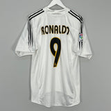 2004/05 REAL MADRID RONALDO #9 HOME SHIRT (L) ADIDAS