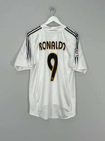 2004/05 REAL MADRID RONALDO #9 HOME SHIRT (L) ADIDAS