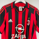 2005/06 AC MILAN NESTA #13 HOME SHIRT (M) ADIDAS