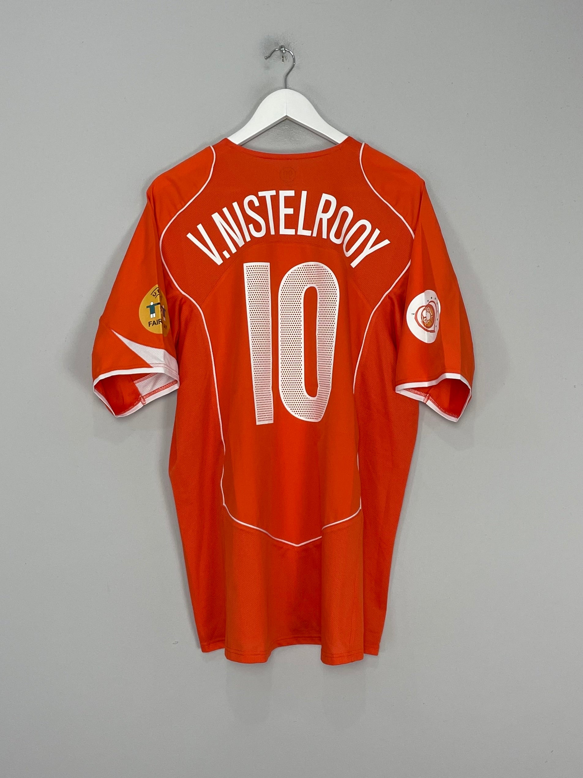 2004/06 NETHERLANDS V.NISTELROOY #10 HOME SHIRT (XL) NIKE