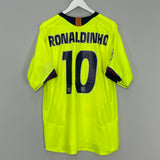 2005/06 BARCELONA RONALDINHO #10 AWAY SHIRT (L) NIKE