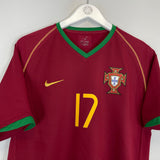 2006/08 PORTUGAL RONALDO #17 HOME SHIRT (M) NIKE