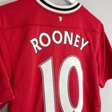 2011/12 MANCHESTER UNITED ROONEY #10 HOME SHIRT (M) NIKE