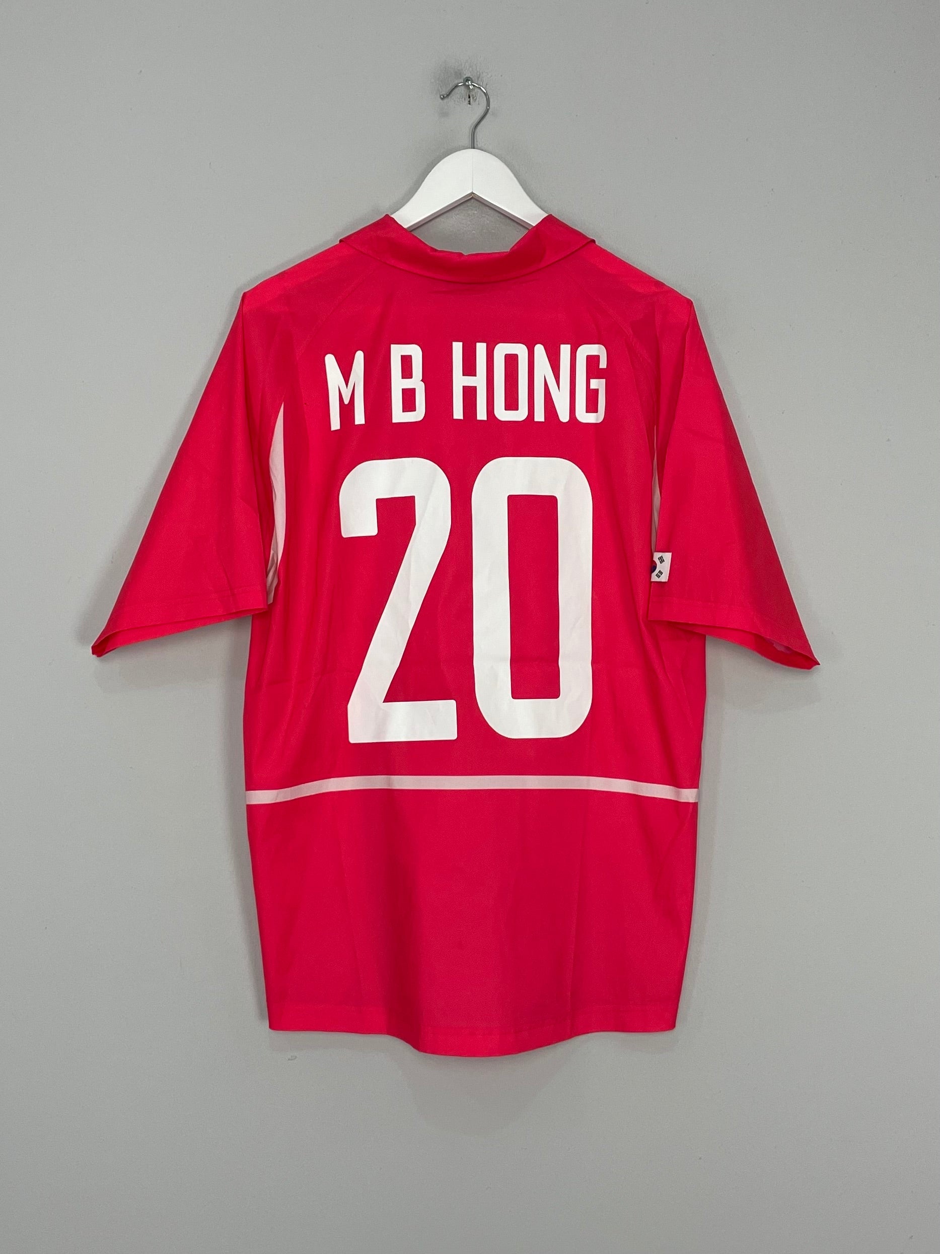 2002/04 SOUTH KOREA M B HONG #20 HOME SHIRT (L) NIKE