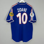 2000/02 FRANCE ZIDANE #10 HOME SHIRT (XL) ADIDAS