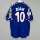 2000/02 FRANCE ZIDANE #10 HOME SHIRT (XL) ADIDAS