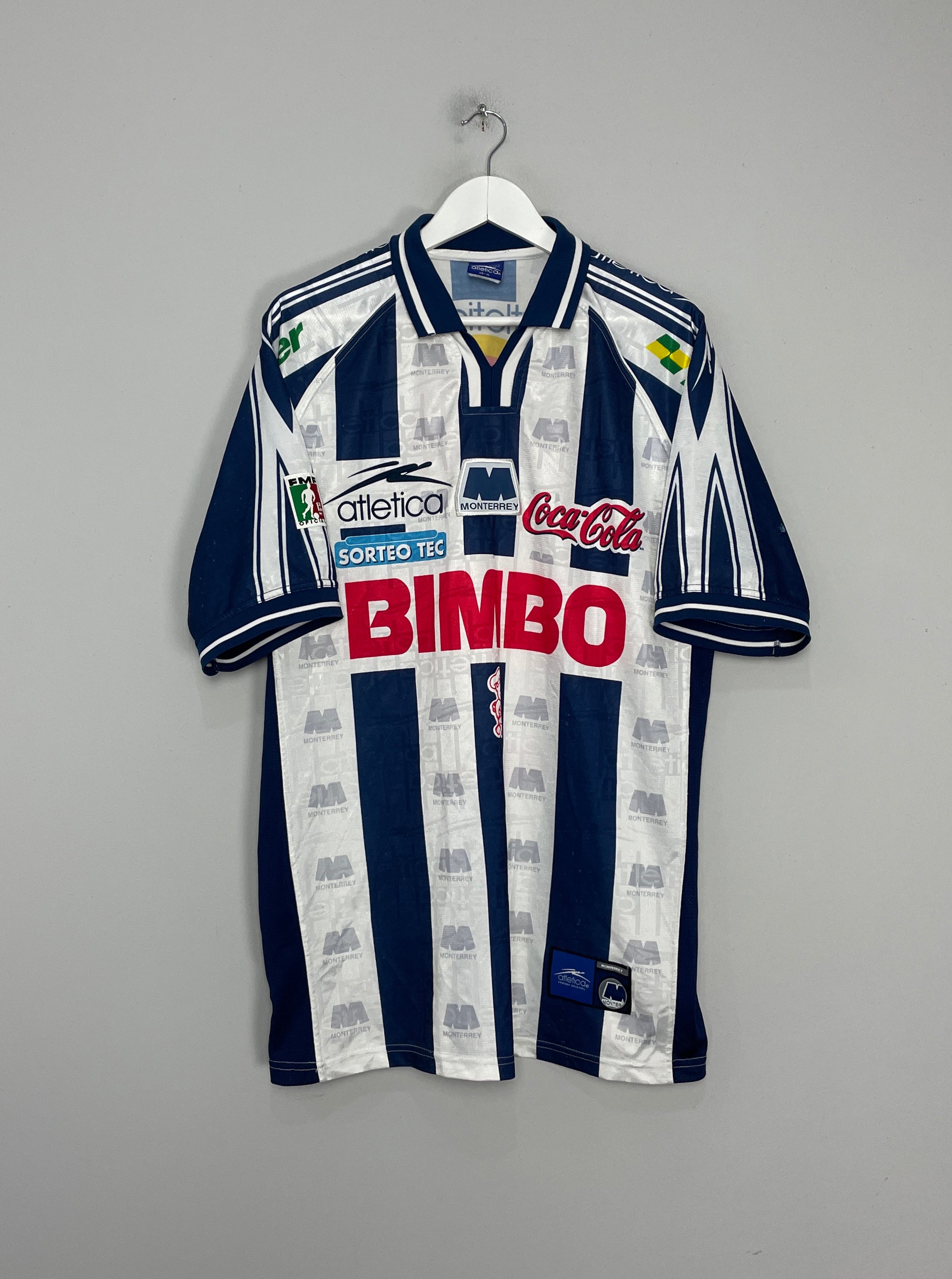 1999/00 MONTERREY HOME SHIRT (XL) ATETICA