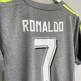 2015/16 REAL MADRID RONALDO #7 AWAY SHIRT (M) ADIDAS