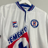 1999/00 CRUZ AZUL AWAY SHIRT (XL) FILA