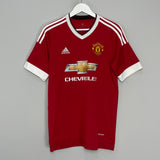 2015/16 MANCHESTER UNITED ROONEY #10 HOME SHIRT (M) ADIDAS