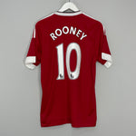 2015/16 MANCHESTER UNITED ROONEY #10 HOME SHIRT (M) ADIDAS