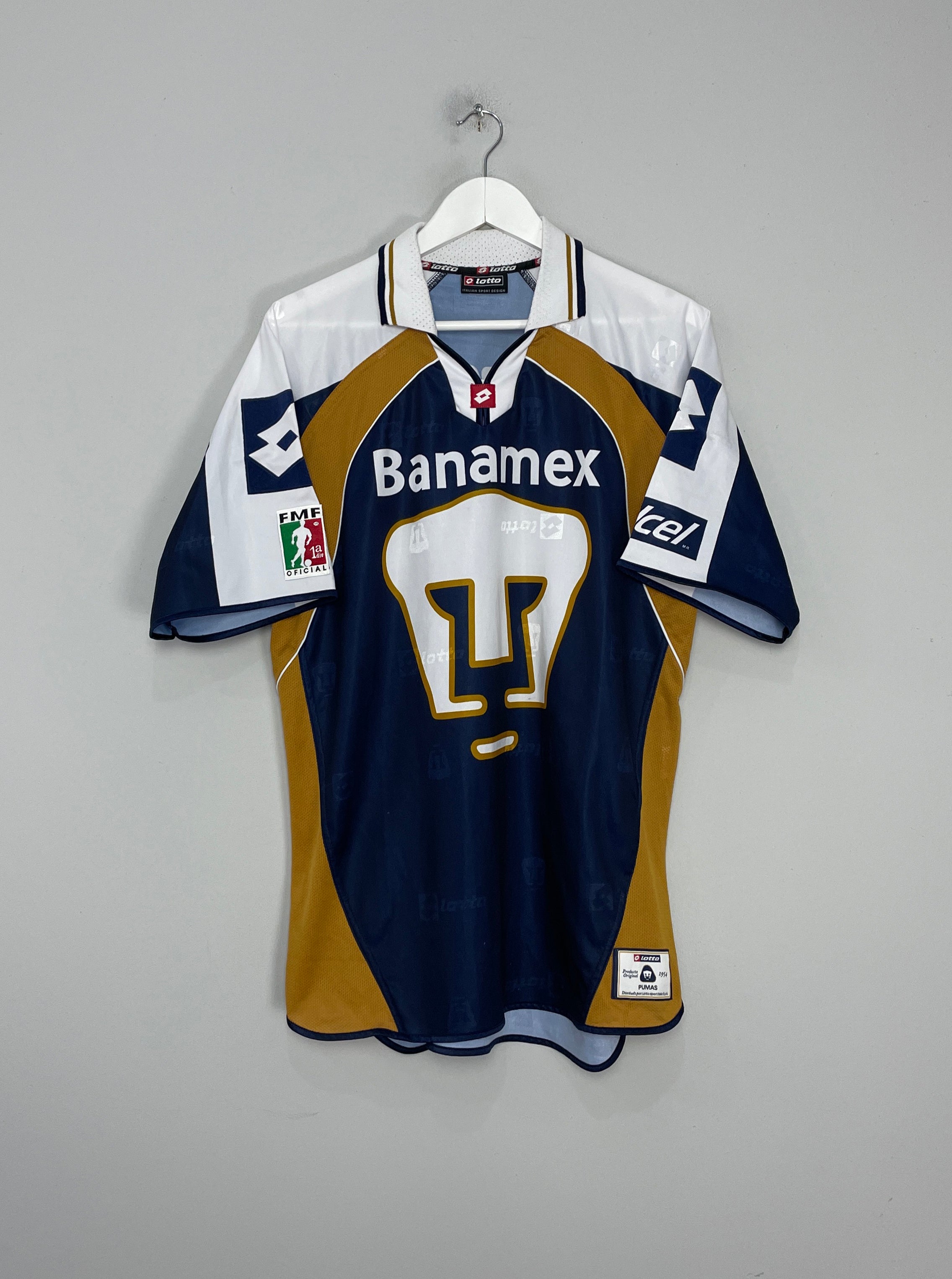 2003/04 UNAM PUMAS HOME SHIRT (XL) LOTTO