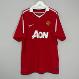 2010/11 MANCHESTER UNITED VIDIC #15 HOME SHIRT (XL) NIKE