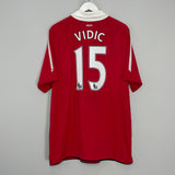 2010/11 MANCHESTER UNITED VIDIC #15 HOME SHIRT (XL) NIKE