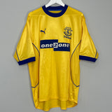 2000/01 EVERTON GASCOIGNE #18 AWAY SHIRT (XL) PUMA