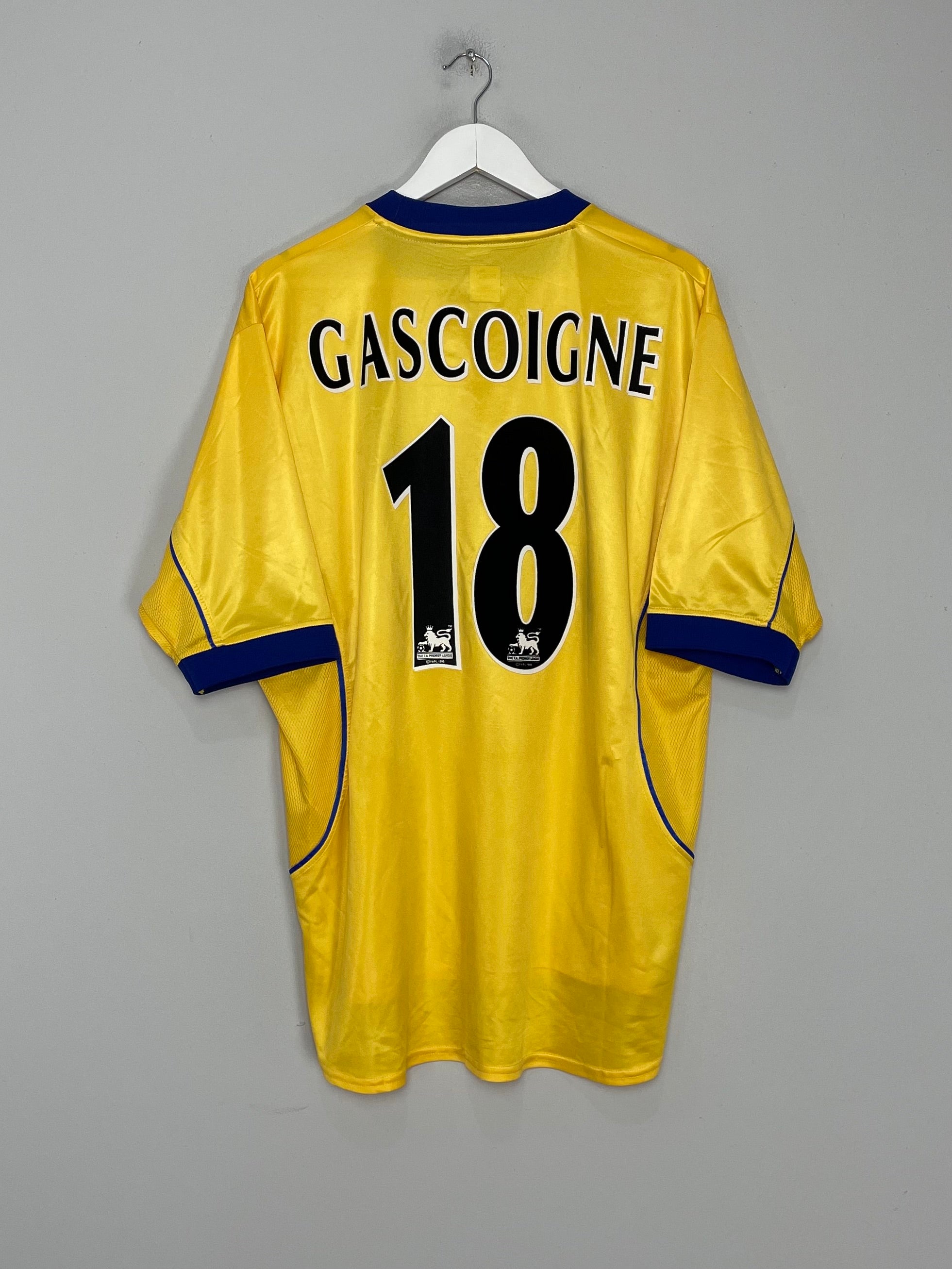 2000/01 EVERTON GASCOIGNE #18 AWAY SHIRT (XL) PUMA