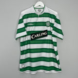 2003/04 CELTIC LARSSON #7 HOME SHIRT (XL) UMBRO