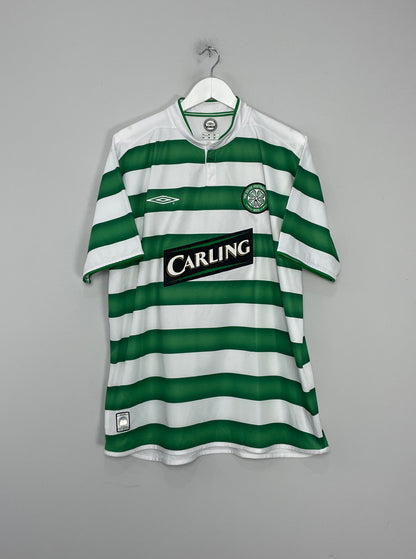 2003/04 CELTIC LARSSON #7 HOME SHIRT (XL) UMBRO