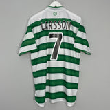 2003/04 CELTIC LARSSON #7 HOME SHIRT (XL) UMBRO