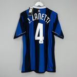 2006/07 INTER MILAN J.ZANETTI #4 *BNWT* HOME SHIRT (L) NIKE