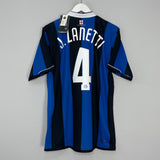 2006/07 INTER MILAN J.ZANETTI #4 *BNWT* HOME SHIRT (L) NIKE