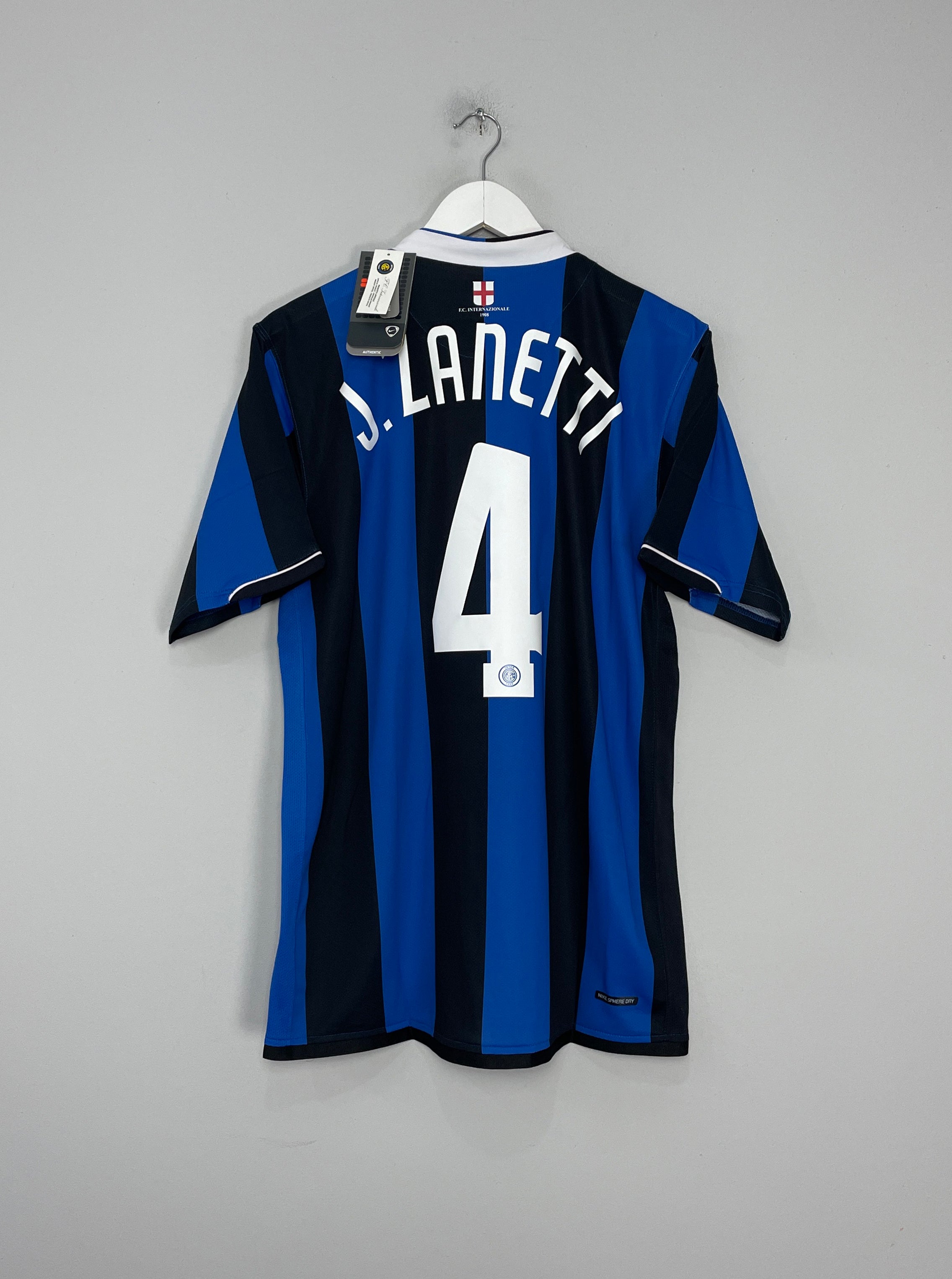 2006/07 INTER MILAN J.ZANETTI #4 *BNWT* HOME SHIRT (L) NIKE