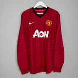 2012/13 MANCHESTER UNITED CHICHARITO #14 L/S HOME SHIRT (XL) NIKE