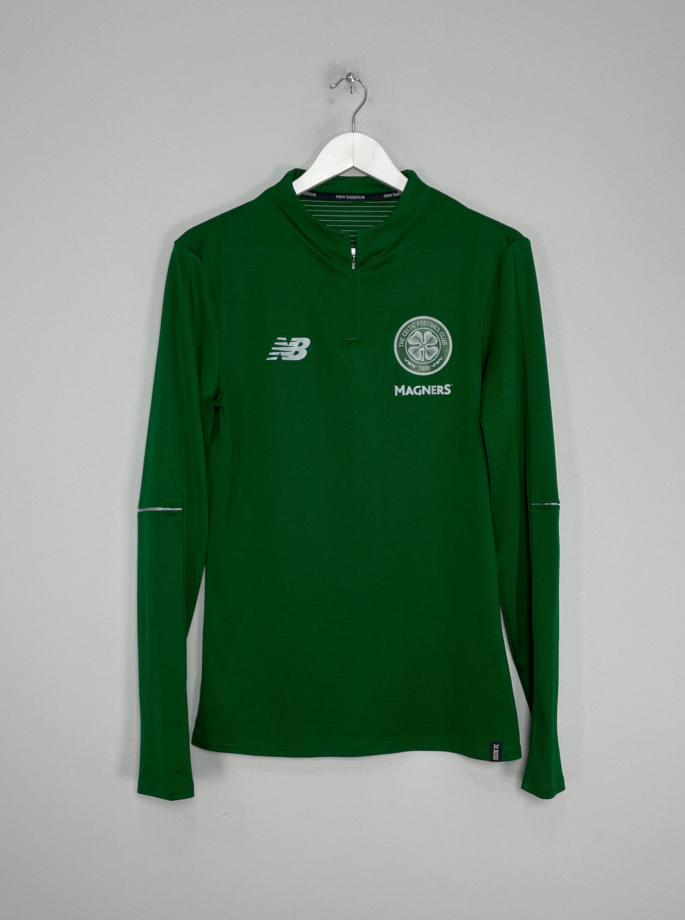 2015/16 CELTIC 1/4 ZIP TRACKSUIT TOP (M) NEW BALANCE