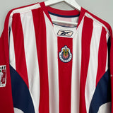 2005/06 CHIVAS GUADALAJARA L/S HOME SHIRT (L) REEBOK