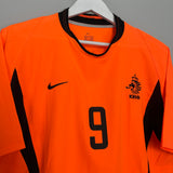 2002/04 NETHERLANDS V.NISTELROOY #9 HOME SHIRT (M) NIKE