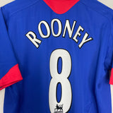 2005/06 MANCHESTER UNITED ROONEY #8 AWAY SHIRT (M) NIKE