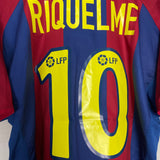 2002/03 BARCELONA RIQUELME #10 HOME SHIRT (M) NIKE