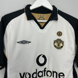 2001/02 MANCHESTER UNITED BECKHAM #7 *CENTENARY* AWAY/THIRD SHIRT (M) UMBRO