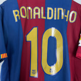 2006/07 BARCELONA RONALDINHO #10 HOME SHIRT (XL) NIKE