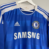 2011/12 CHELSEA DROGBA #11 HOME SHIRT (L) ADIDAS